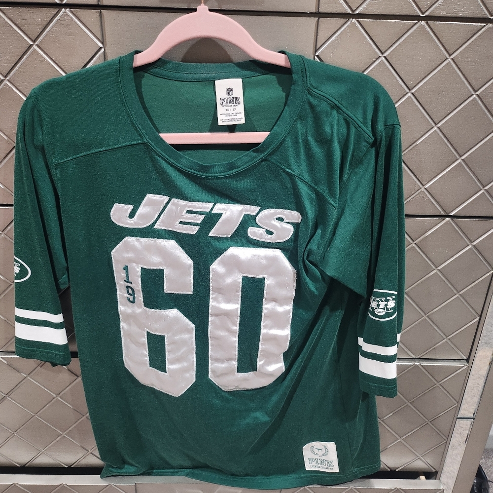Pink by Victoria secret jets jersey size XS